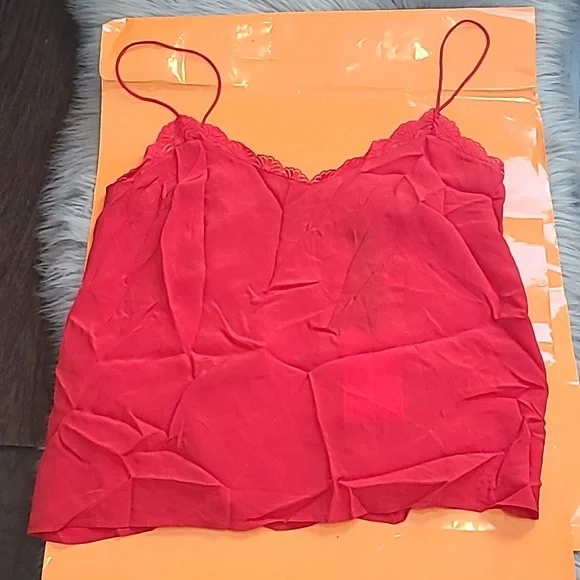 Nwt! Sezane Debby silk top red - Picture 4 of 7